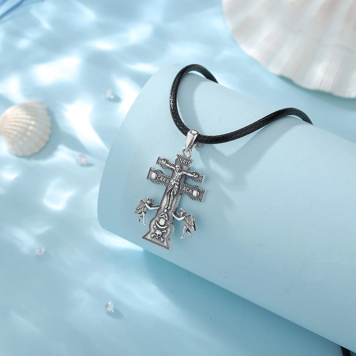 Eudora Caravaca Cross in 925 Sterling Silver – Symbol of Faith & Protection