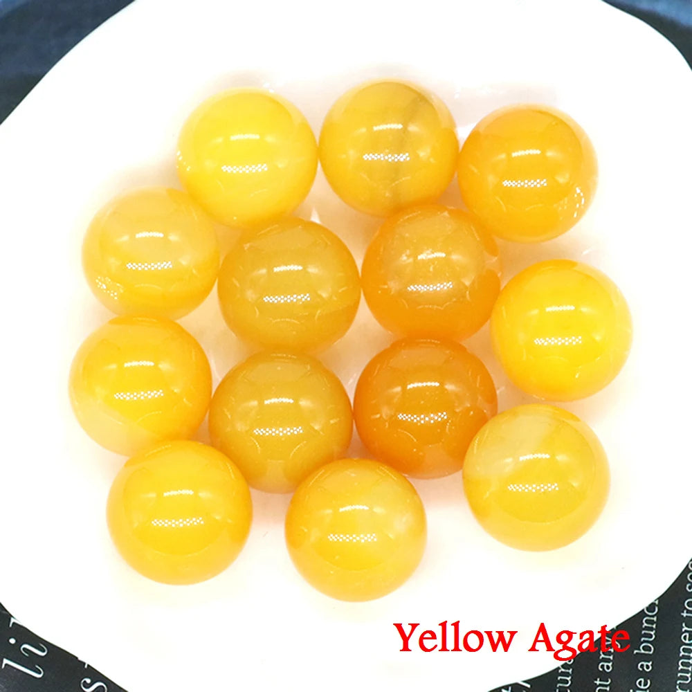 5x 16 mm Mini Crystal Sphere – Natural Stone Specimen Globe (Multi-Stone Collection)
