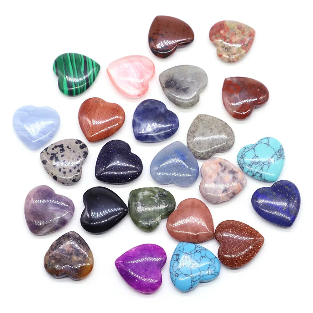 1x 20 mm Heart Crystal – Multi-Stone Collection