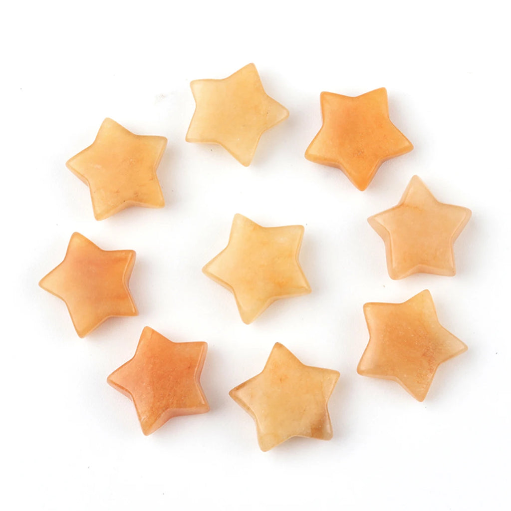 5x Five-Pointed Star Crystal Set – Multi-Stone Collection
