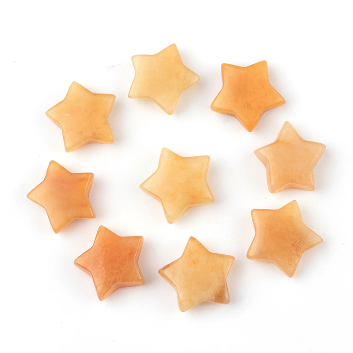 5x Five-Pointed Star Crystal Set – Multi-Stone Collection