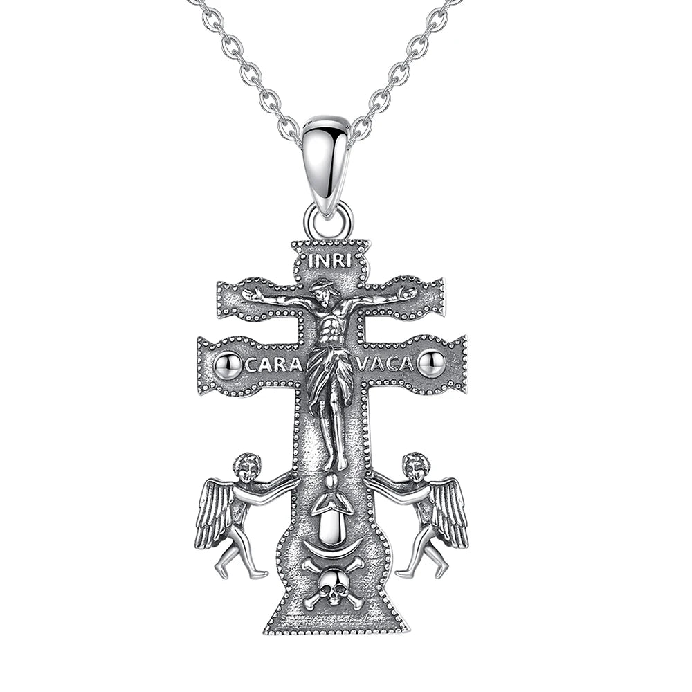 Eudora Caravaca Cross in 925 Sterling Silver – Symbol of Faith & Protection