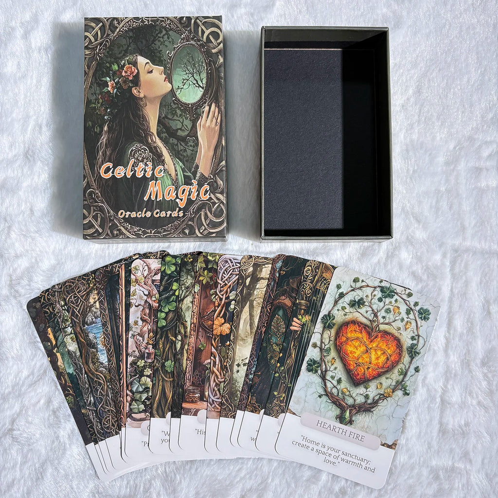 Celtic Magic Oracle Cards Set – 50 Cards (12 × 7 cm)