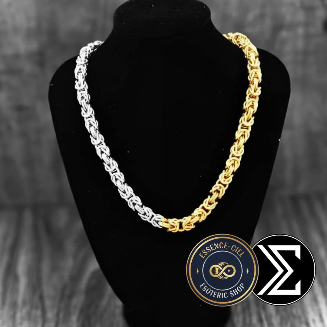 Handmade Byzantine Chain Necklace – 6 mm (18G) & 7.5mm (16G) | 16–26 in (22 in Recommended) ✨